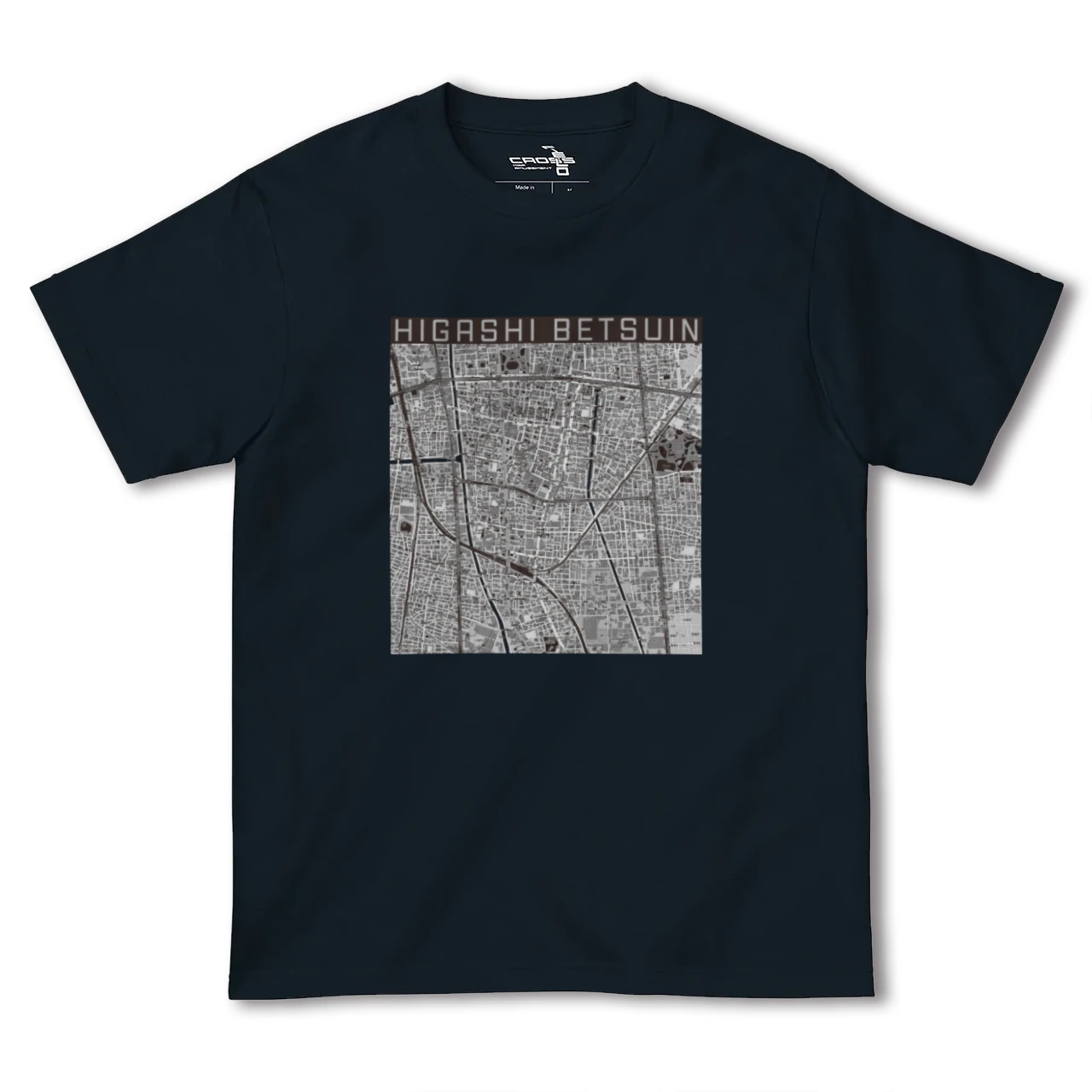 【東別院(愛知県)】地図柄ヘビーウェイトTシャツ