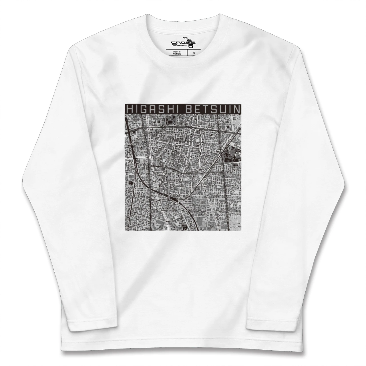 【東別院(愛知県)】地図柄ロングスリーブTシャツ