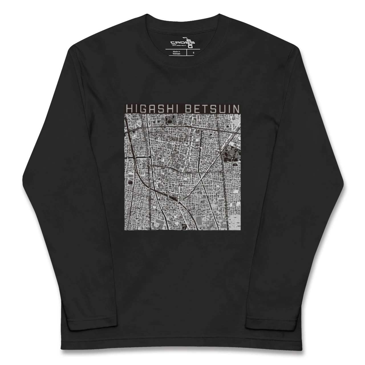 【東別院(愛知県)】地図柄ロングスリーブTシャツ