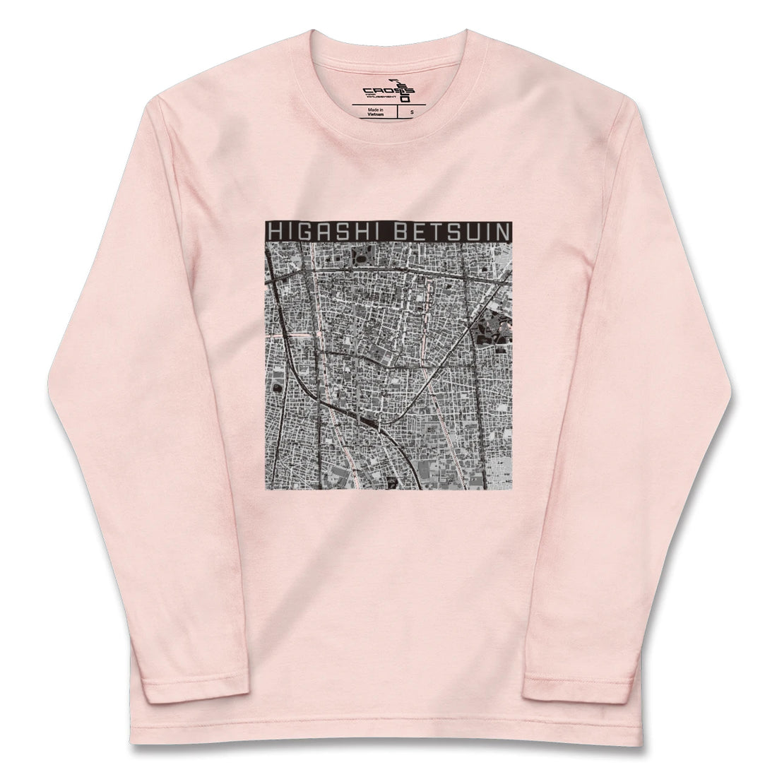 【東別院(愛知県)】地図柄ロングスリーブTシャツ