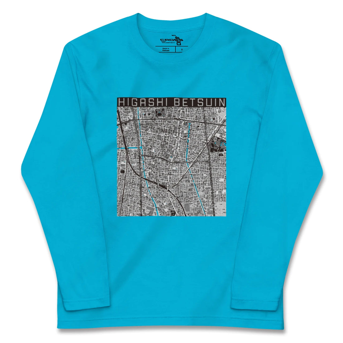 【東別院(愛知県)】地図柄ロングスリーブTシャツ