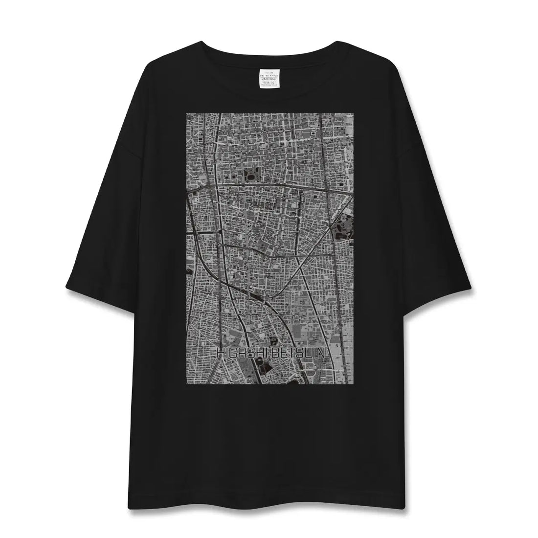 【東別院(愛知県)】地図柄ビッグシルエットTシャツ