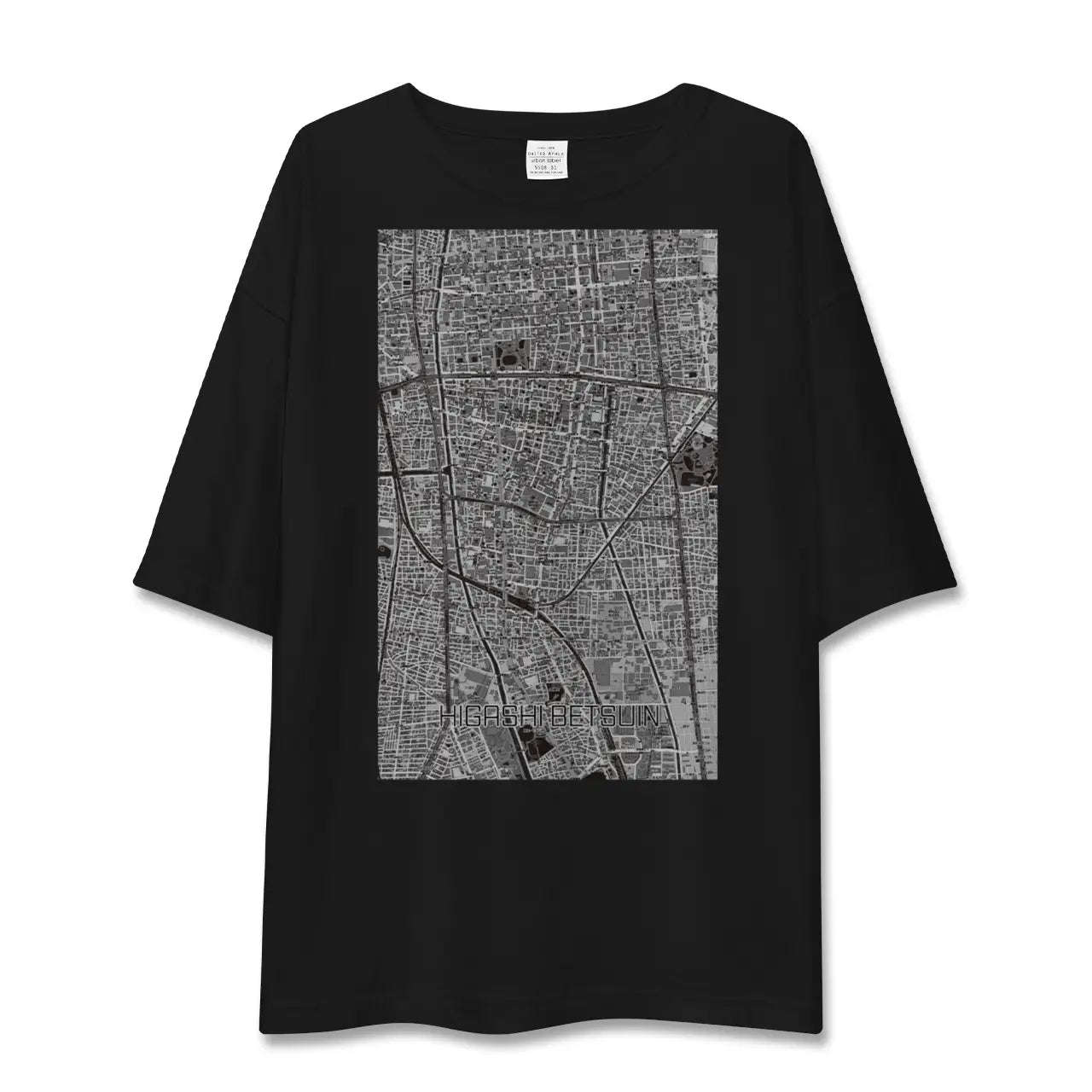 【東別院(愛知県)】地図柄ビッグシルエットTシャツ