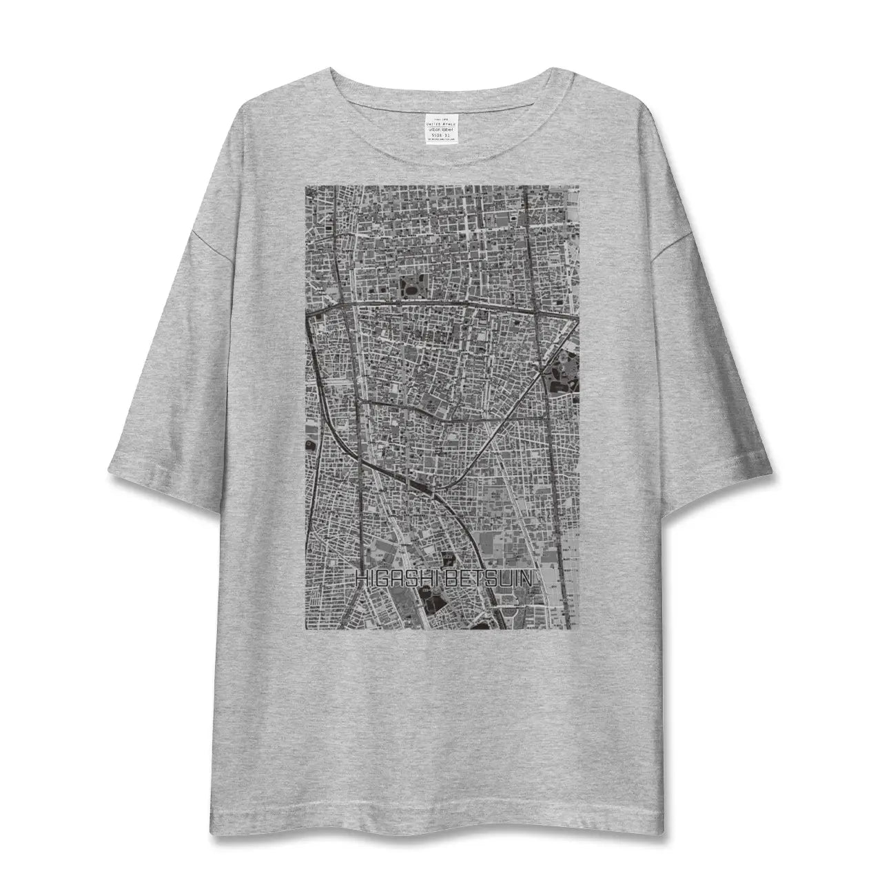 【東別院(愛知県)】地図柄ビッグシルエットTシャツ