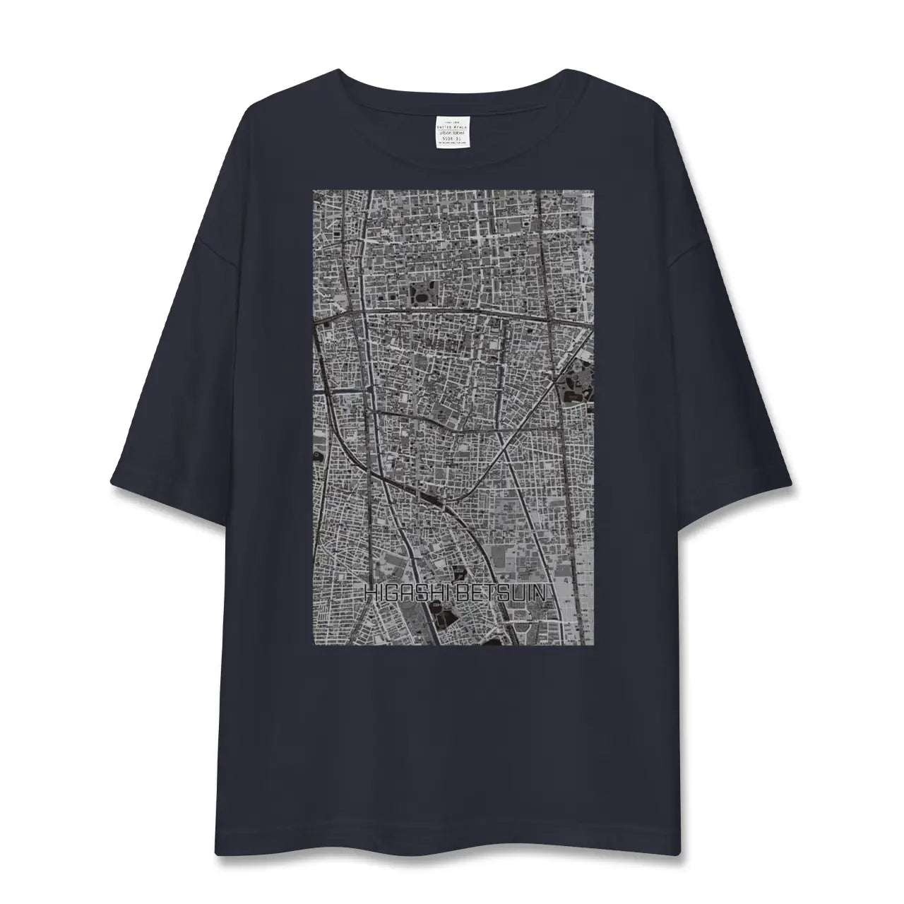 【東別院(愛知県)】地図柄ビッグシルエットTシャツ