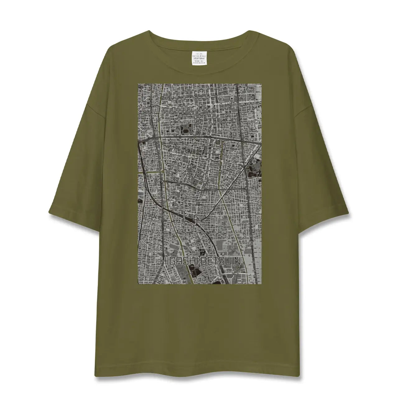 【東別院(愛知県)】地図柄ビッグシルエットTシャツ