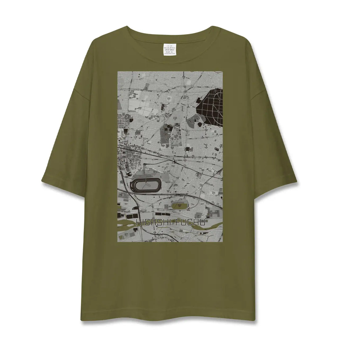 【東府中(東京都)】地図柄ビッグシルエットTシャツ