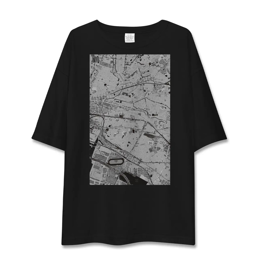 【東船橋(千葉県)】地図柄ビッグシルエットTシャツ