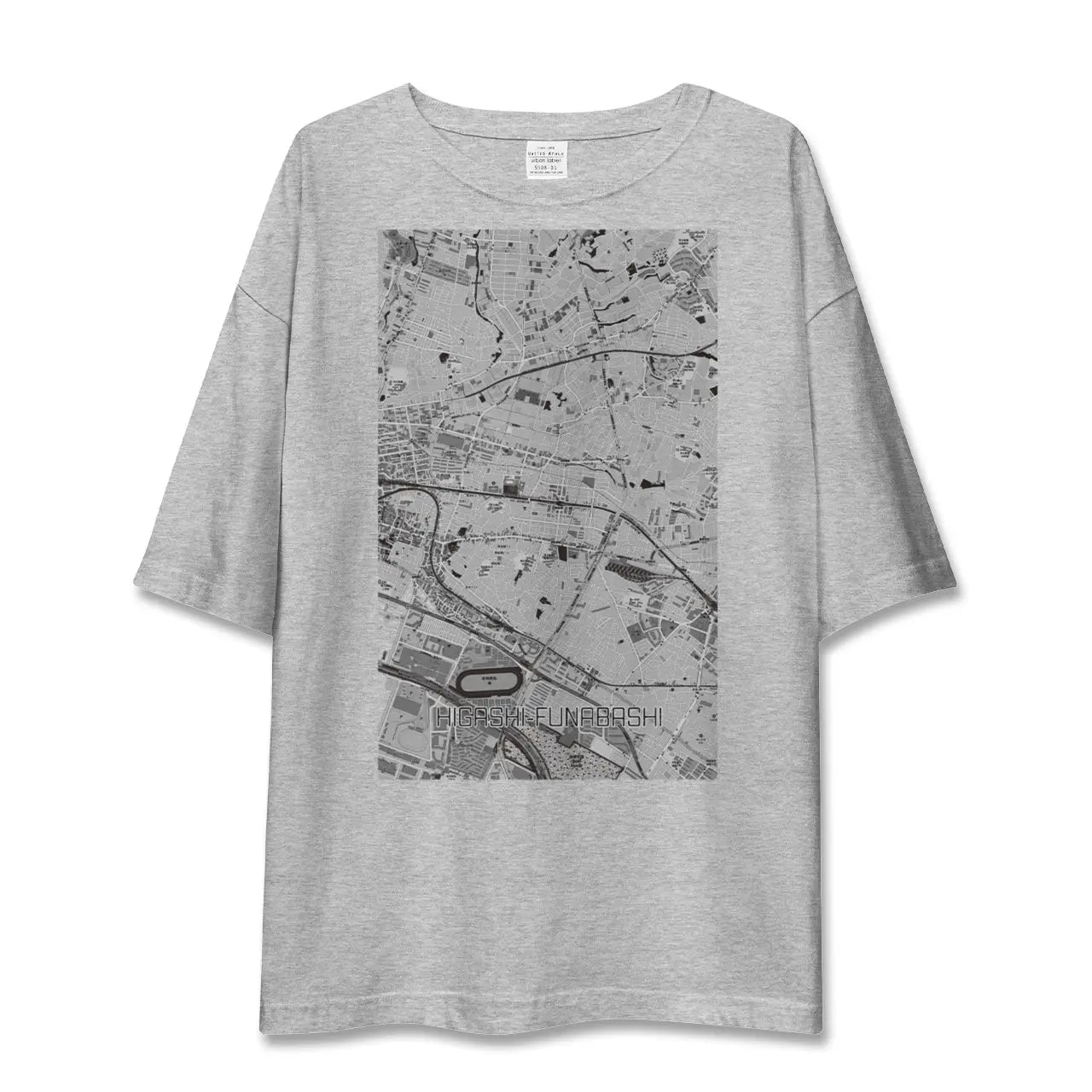 【東船橋(千葉県)】地図柄ビッグシルエットTシャツ