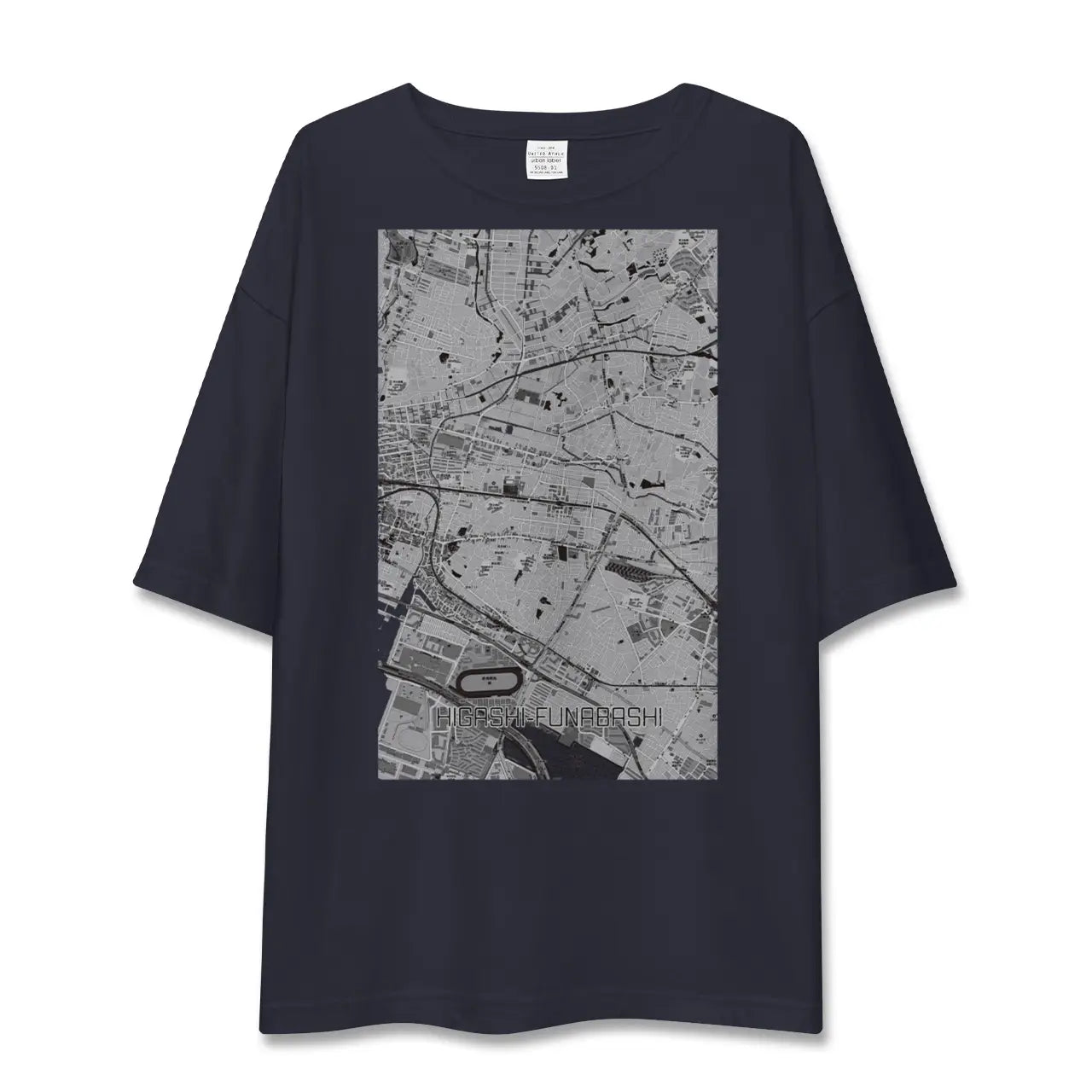 【東船橋(千葉県)】地図柄ビッグシルエットTシャツ