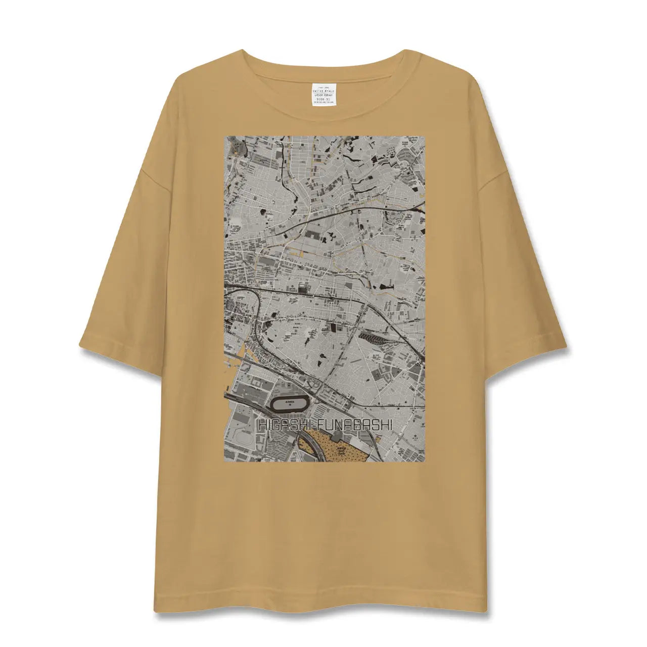 【東船橋(千葉県)】地図柄ビッグシルエットTシャツ