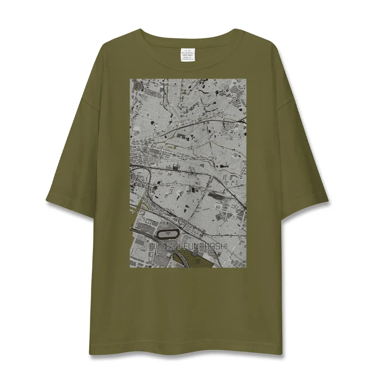 【東船橋(千葉県)】地図柄ビッグシルエットTシャツ