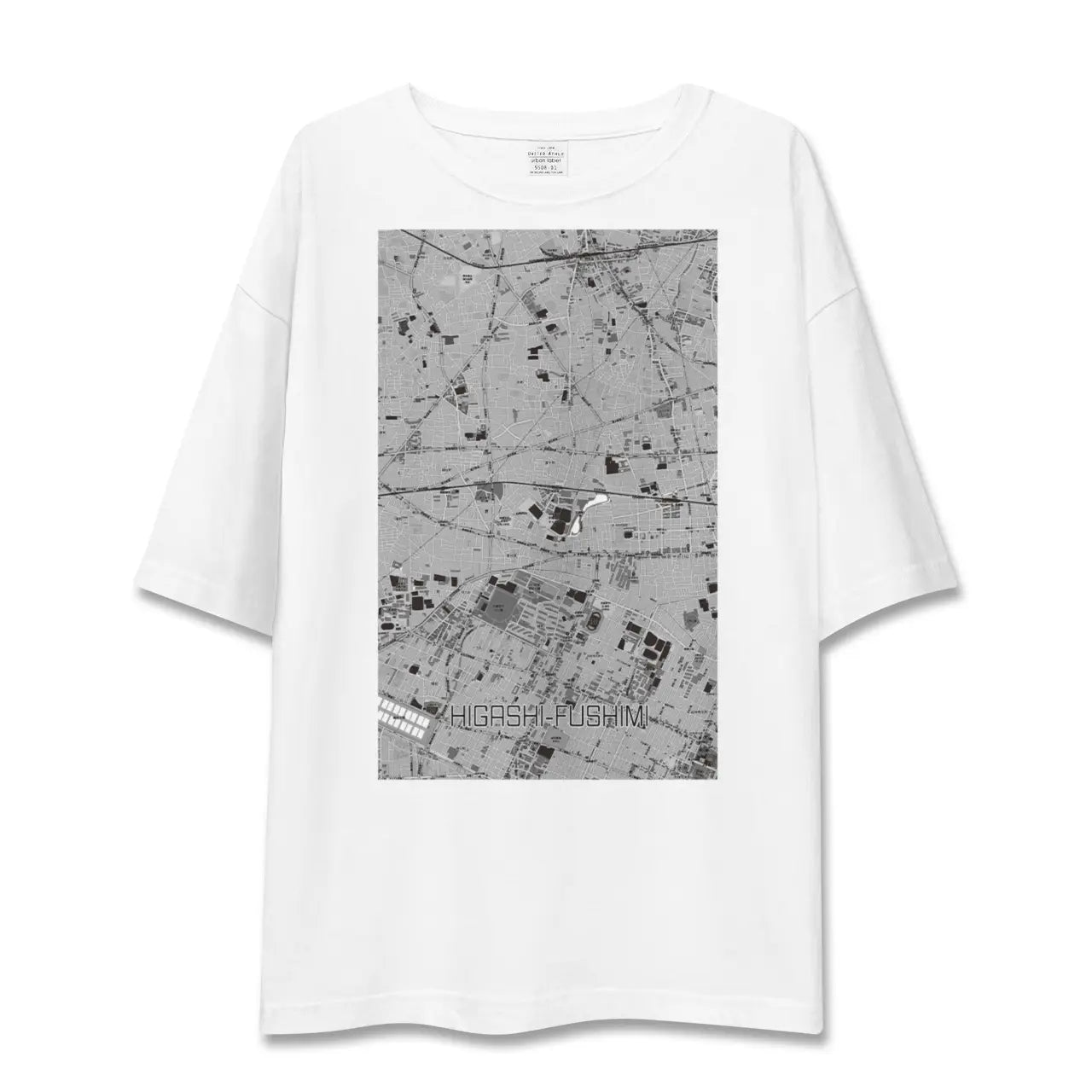 【東伏見(東京都)】地図柄ビッグシルエットTシャツ