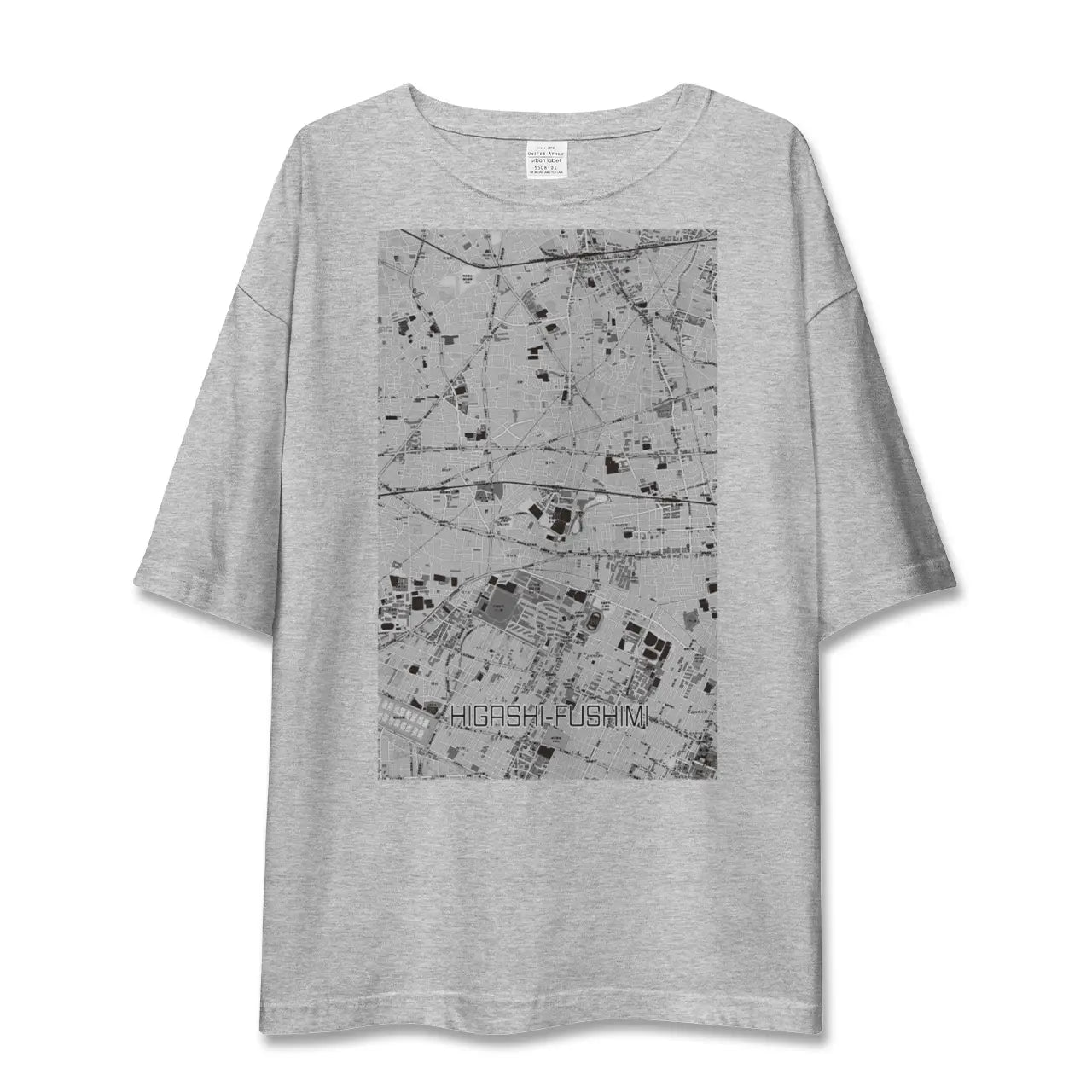 【東伏見(東京都)】地図柄ビッグシルエットTシャツ