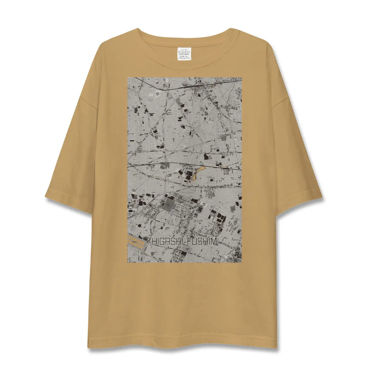 【東伏見(東京都)】地図柄ビッグシルエットTシャツ