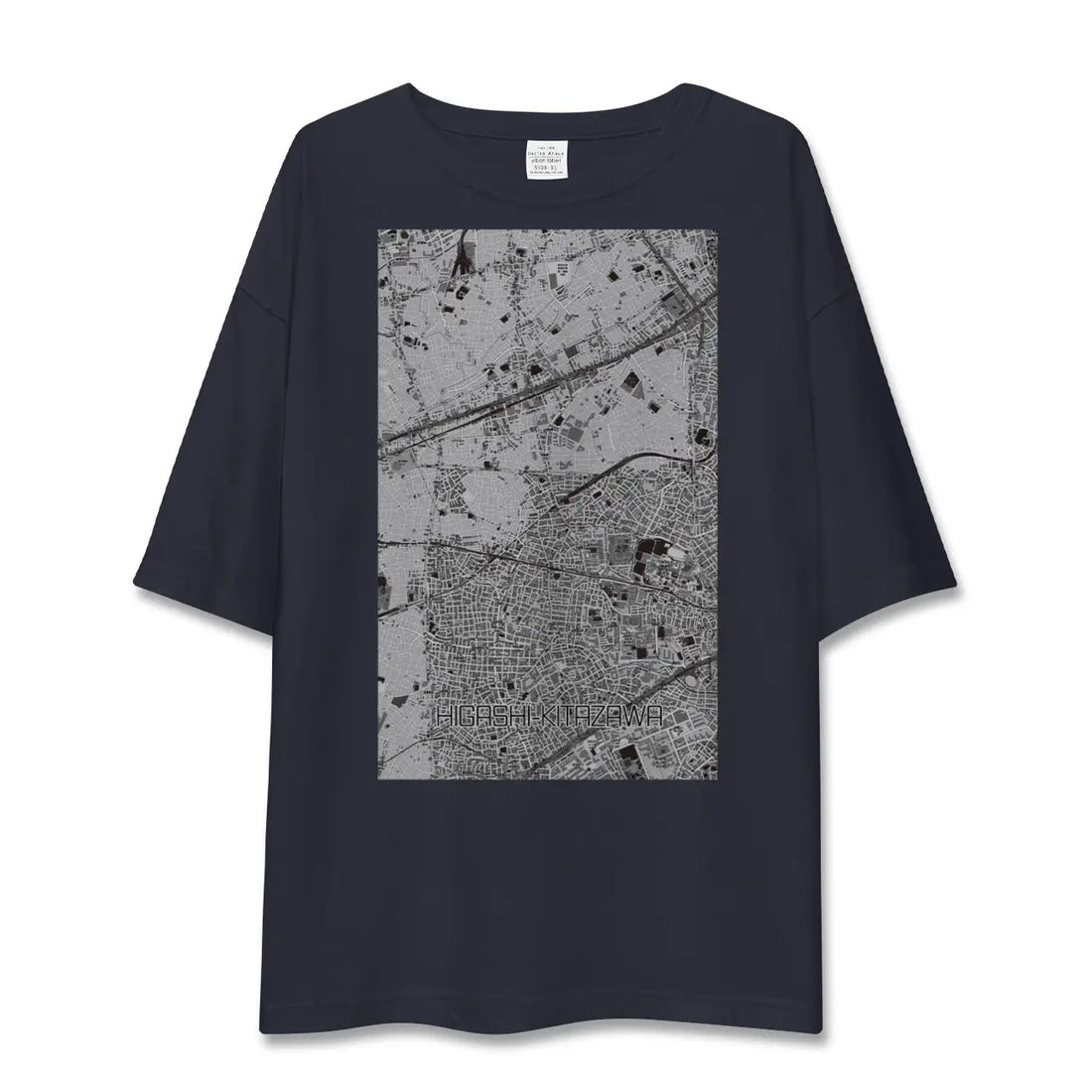 【東北沢(東京都)】地図柄ビッグシルエットTシャツ