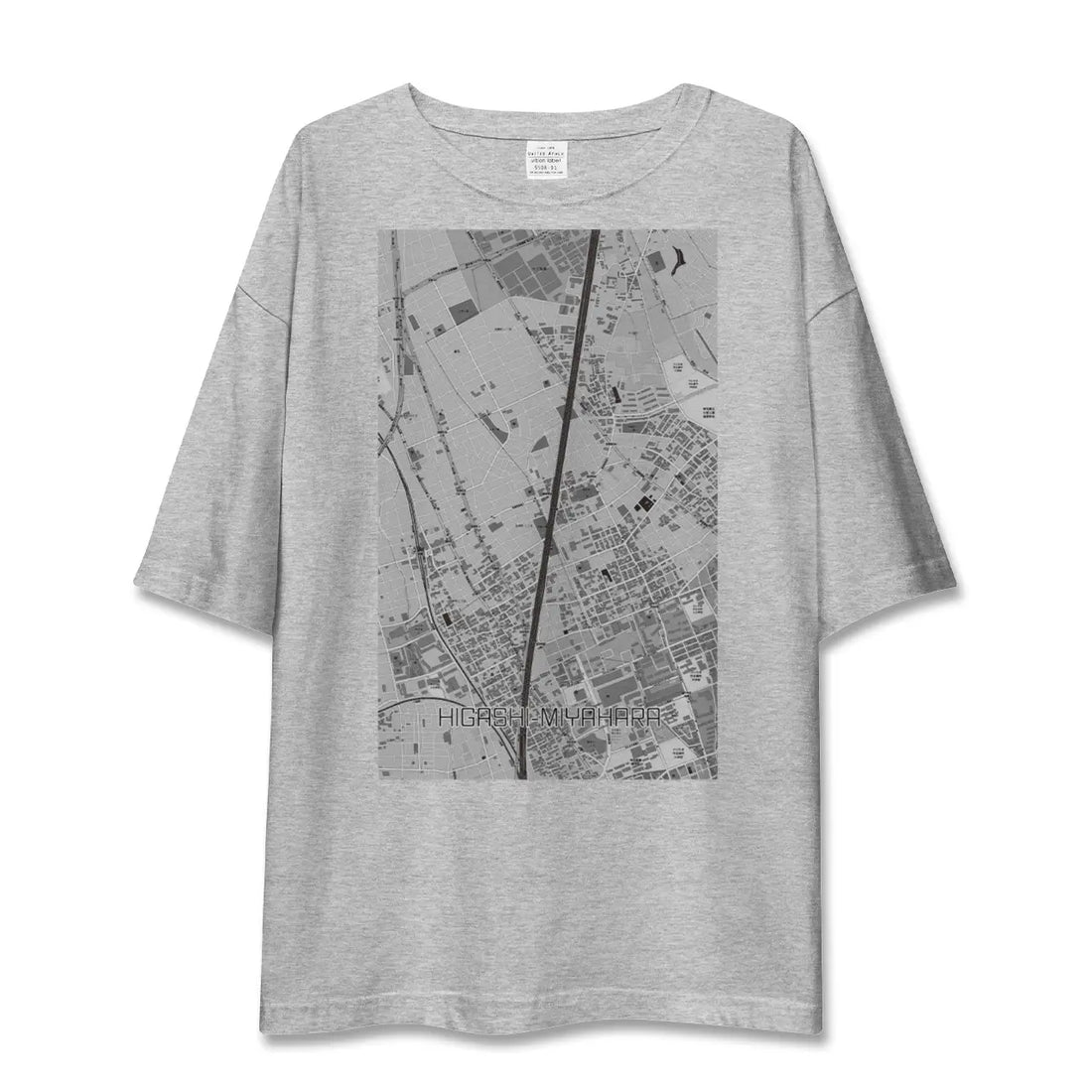 【東宮原(埼玉県)】地図柄ビッグシルエットTシャツ