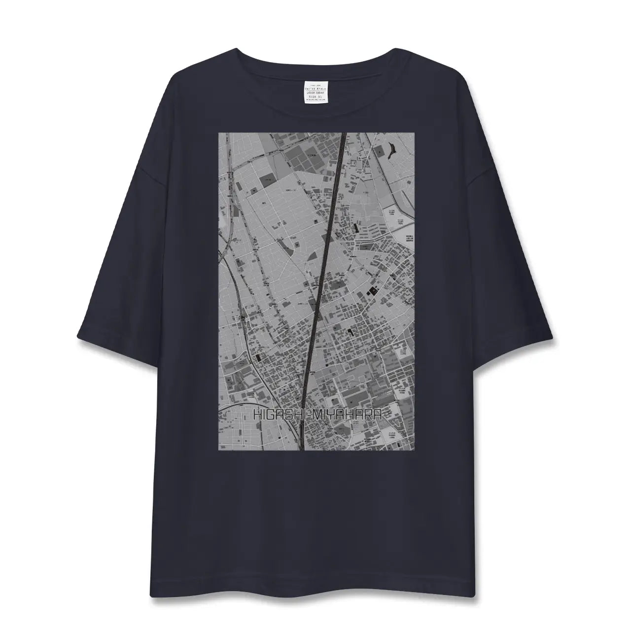 【東宮原(埼玉県)】地図柄ビッグシルエットTシャツ