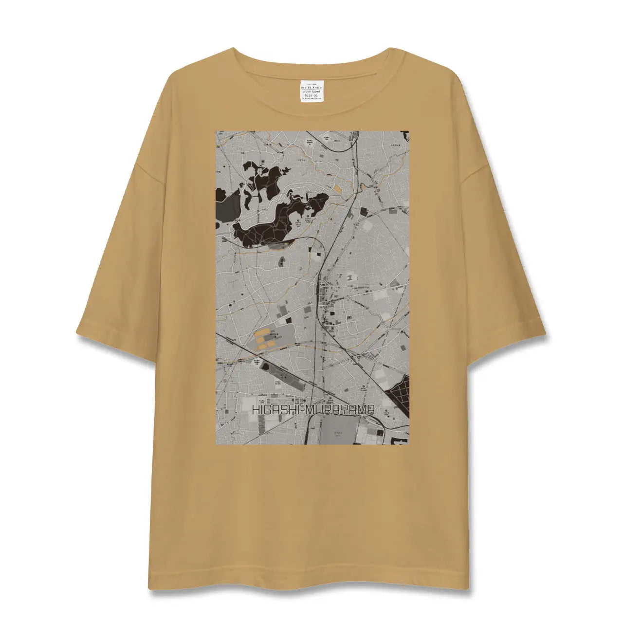 【東村山(東京都)】地図柄ビッグシルエットTシャツ