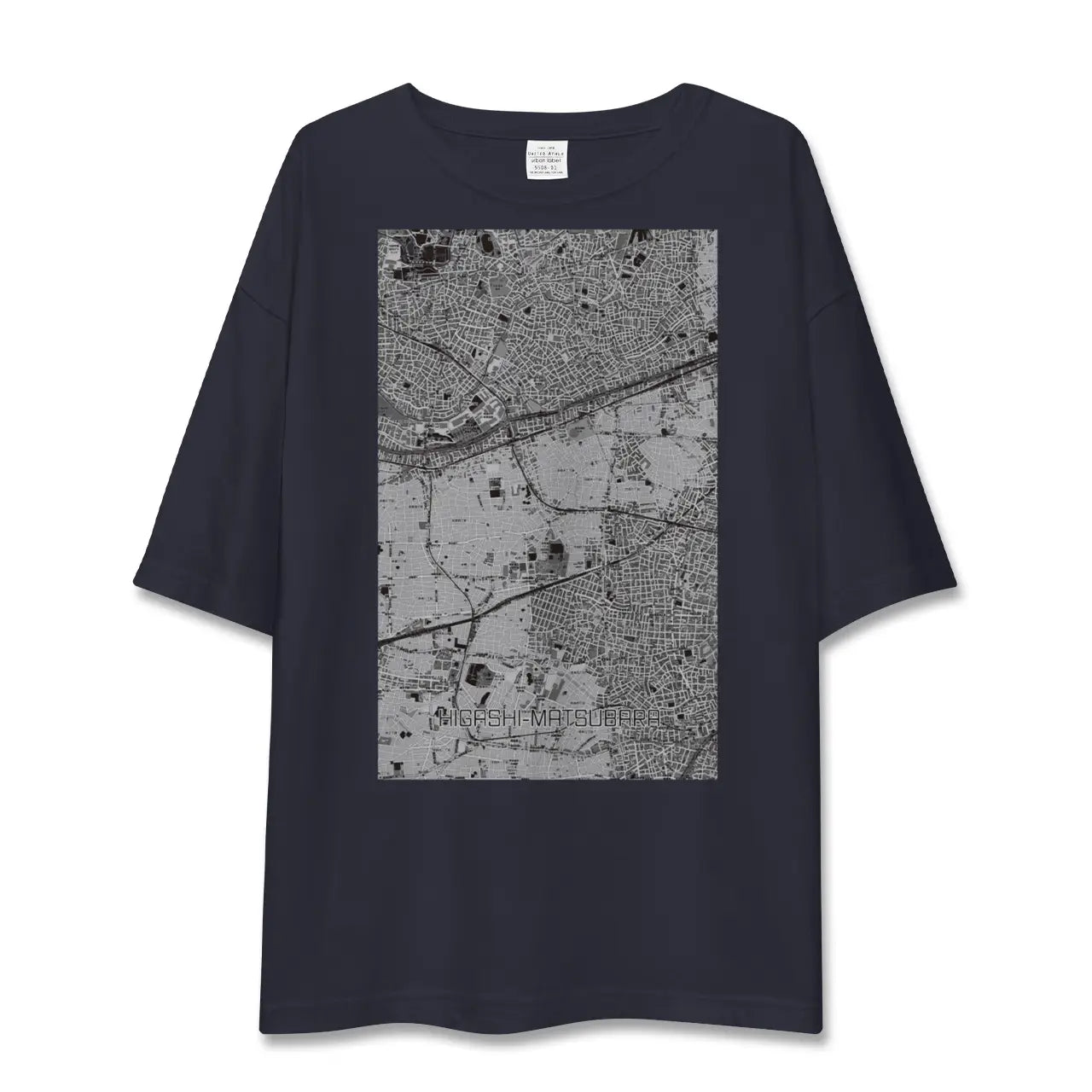 【東松原(東京都)】地図柄ビッグシルエットTシャツ