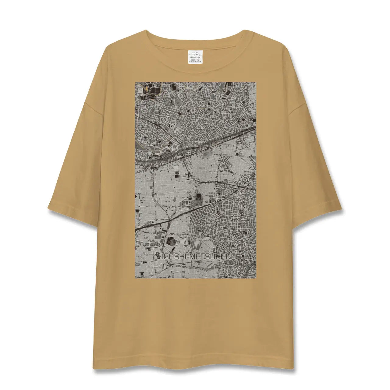 【東松原(東京都)】地図柄ビッグシルエットTシャツ