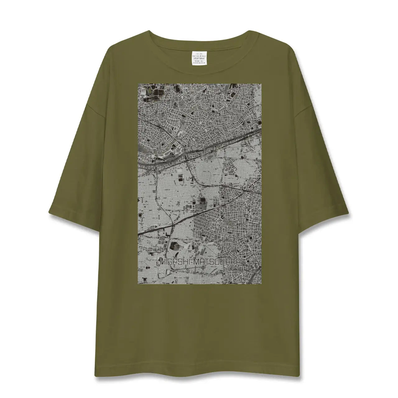 【東松原(東京都)】地図柄ビッグシルエットTシャツ