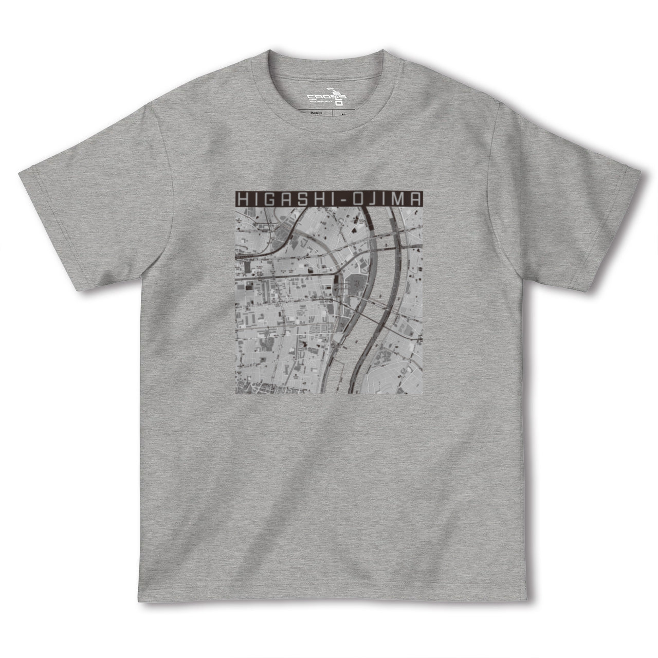 【東大島(東京都)】地図柄ヘビーウェイトTシャツ