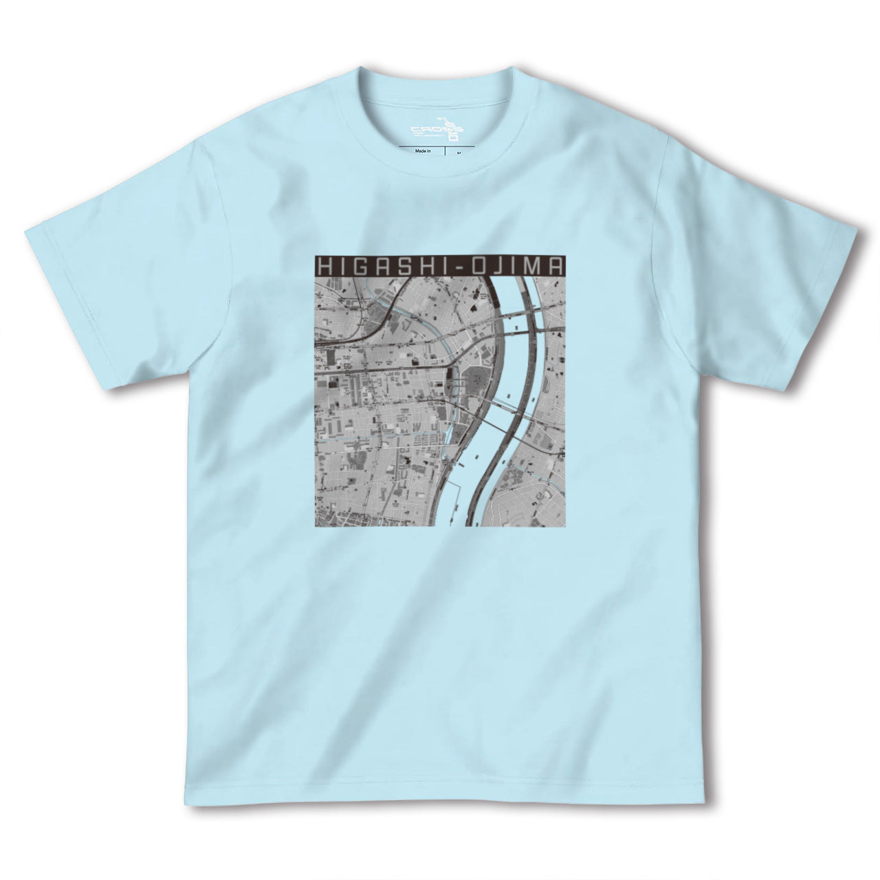 【東大島(東京都)】地図柄ヘビーウェイトTシャツ