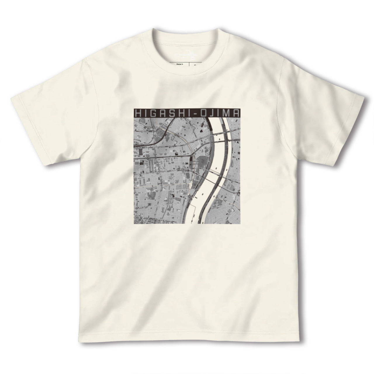 【東大島(東京都)】地図柄ヘビーウェイトTシャツ