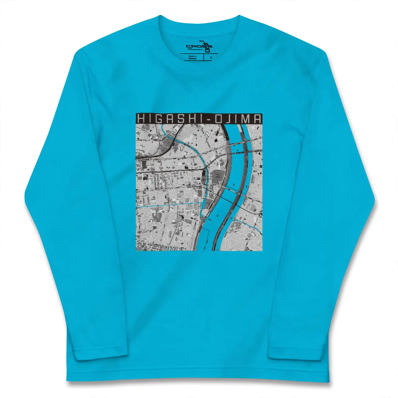 【東大島(東京都)】地図柄ロングスリーブTシャツ