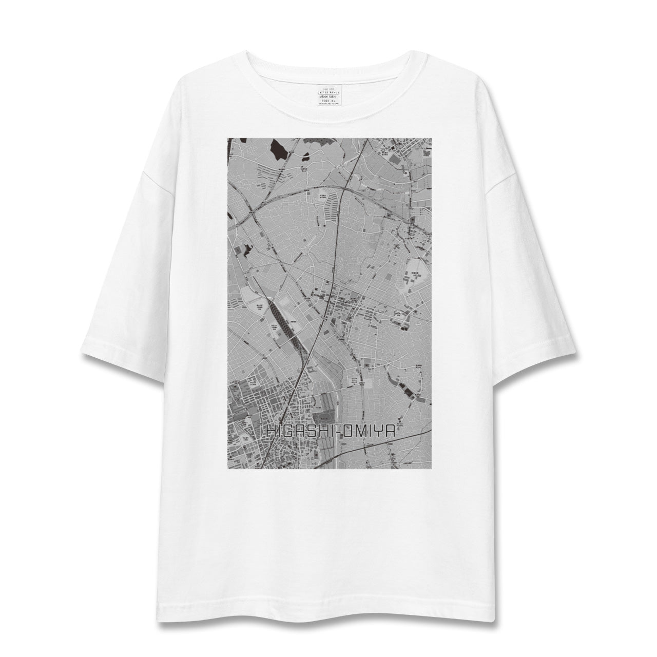 【東大宮(埼玉県)】地図柄ビッグシルエットTシャツ