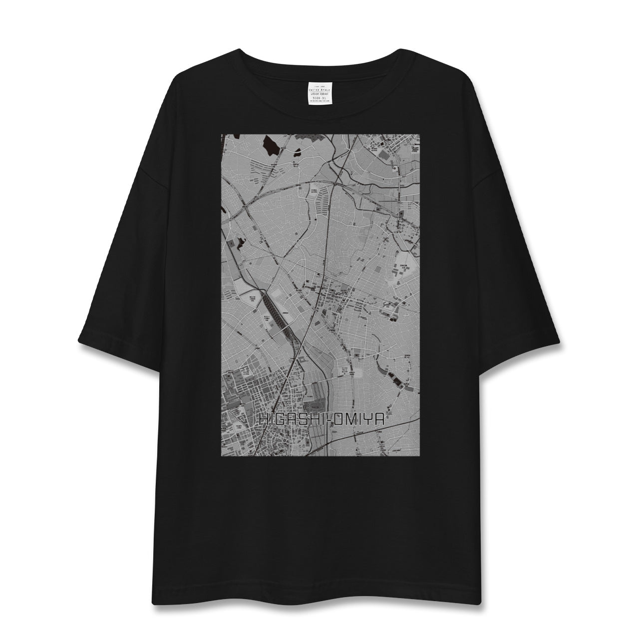 【東大宮(埼玉県)】地図柄ビッグシルエットTシャツ