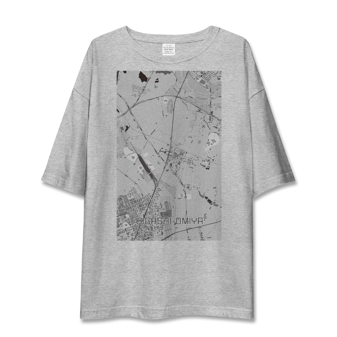 【東大宮(埼玉県)】地図柄ビッグシルエットTシャツ