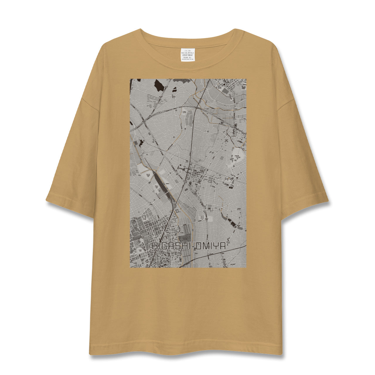 【東大宮(埼玉県)】地図柄ビッグシルエットTシャツ