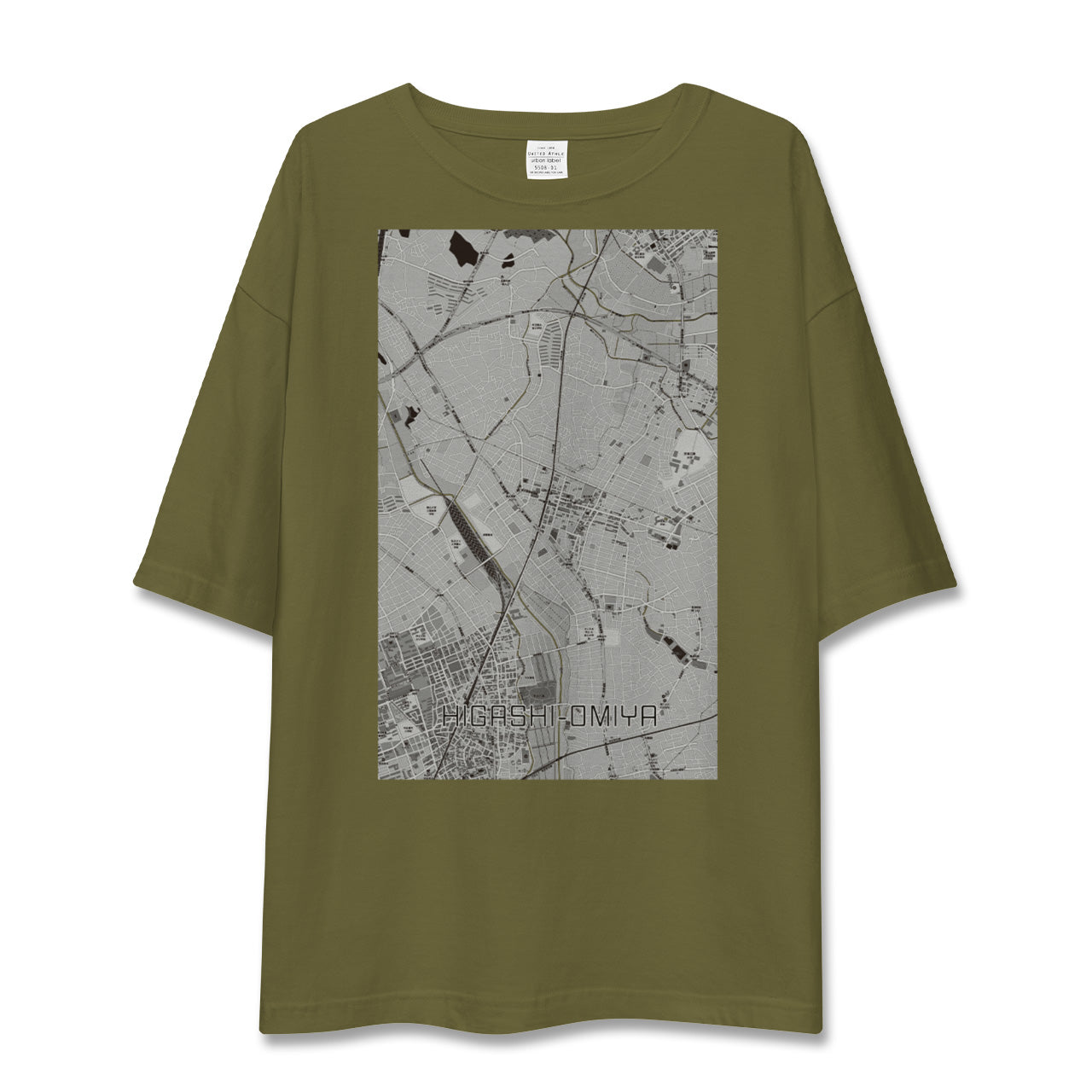 【東大宮(埼玉県)】地図柄ビッグシルエットTシャツ