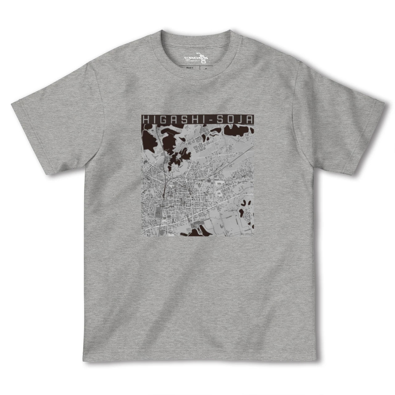 【東総社(岡山県)】地図柄ヘビーウェイトTシャツ