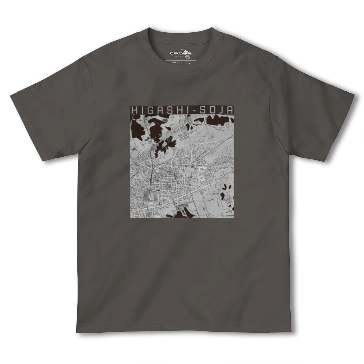 【東総社(岡山県)】地図柄ヘビーウェイトTシャツ