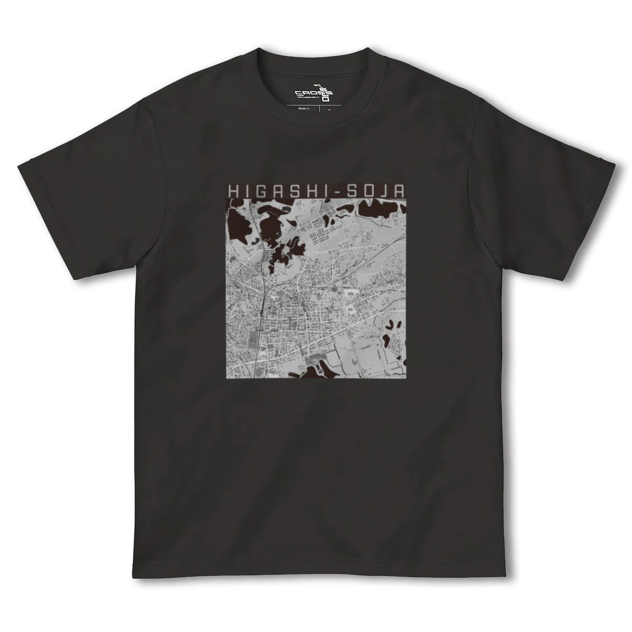 【東総社(岡山県)】地図柄ヘビーウェイトTシャツ