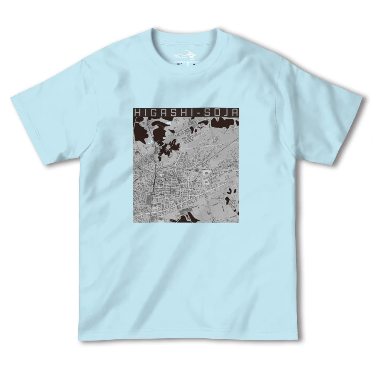【東総社(岡山県)】地図柄ヘビーウェイトTシャツ