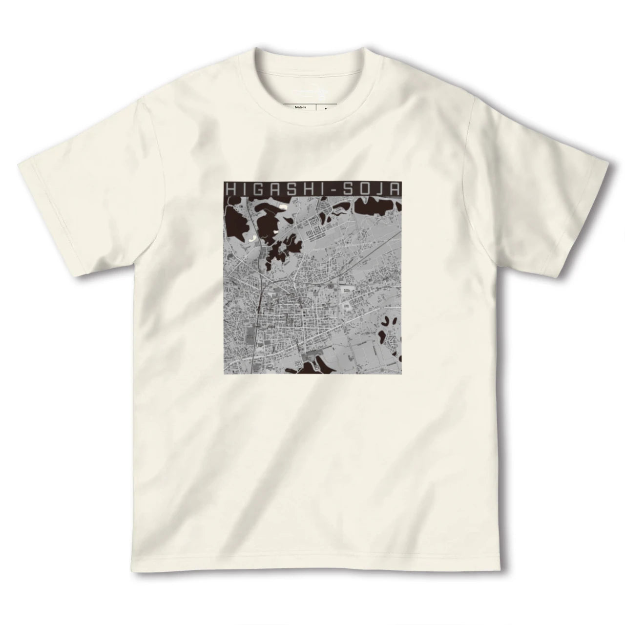 【東総社(岡山県)】地図柄ヘビーウェイトTシャツ