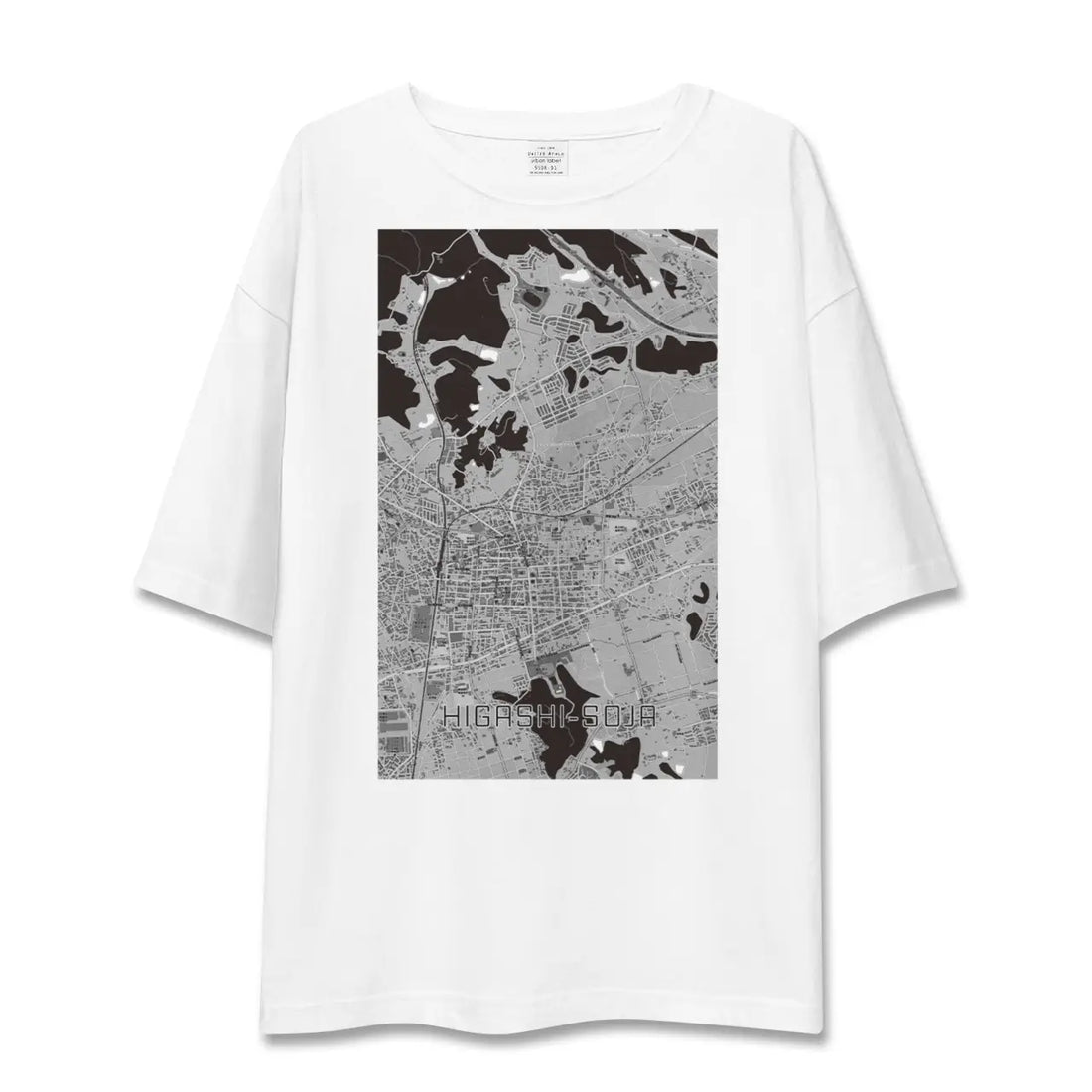 【東総社(岡山県)】地図柄ビッグシルエットTシャツ