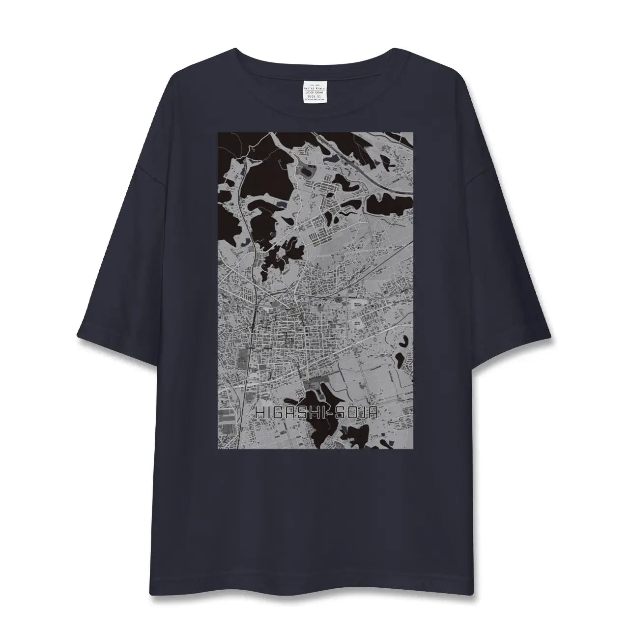 【東総社(岡山県)】地図柄ビッグシルエットTシャツ
