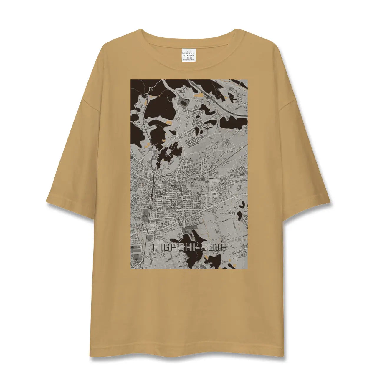 【東総社(岡山県)】地図柄ビッグシルエットTシャツ