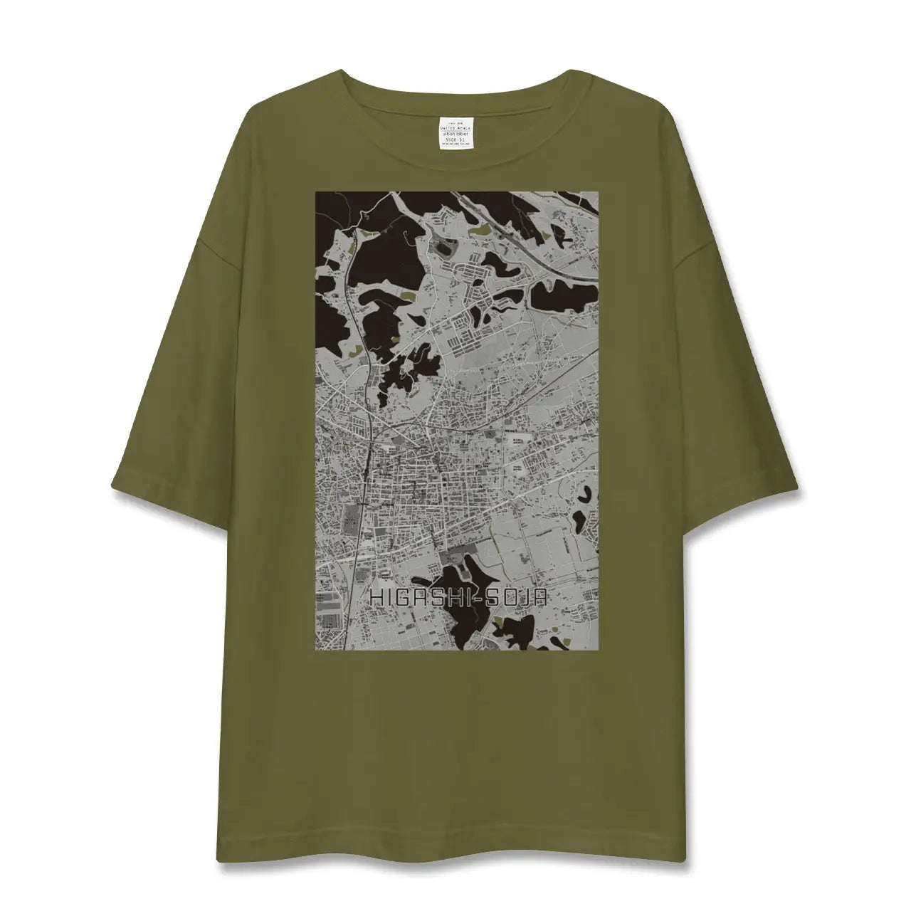 【東総社(岡山県)】地図柄ビッグシルエットTシャツ