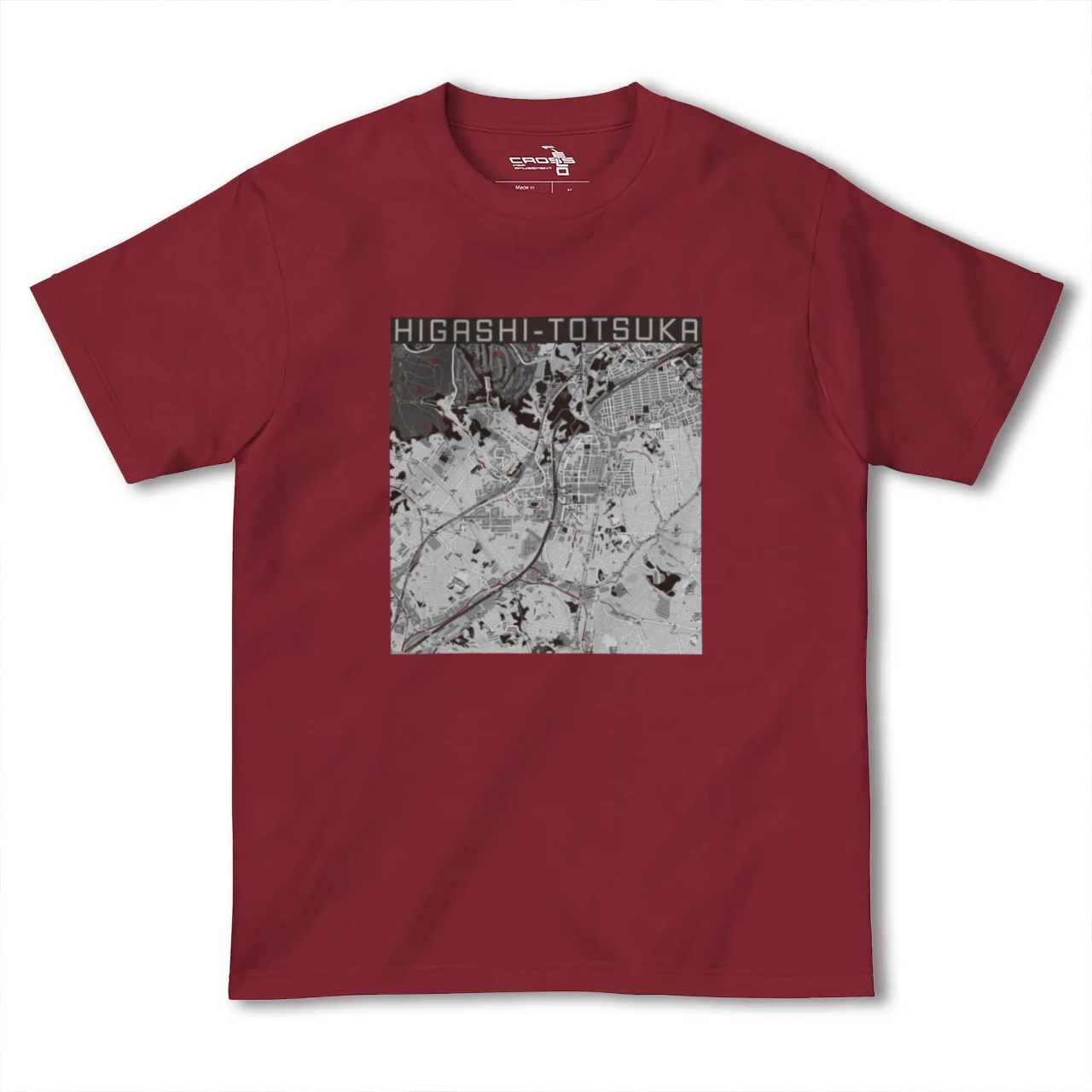 【東戸塚(神奈川県)】地図柄ヘビーウェイトTシャツ