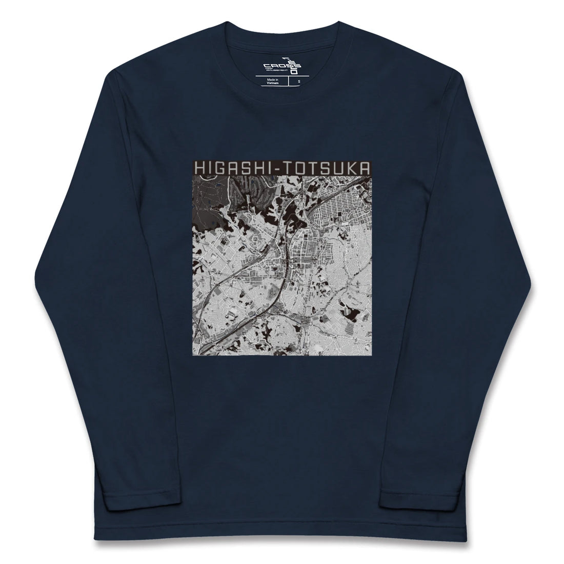 【東戸塚(神奈川県)】地図柄ロングスリーブTシャツ