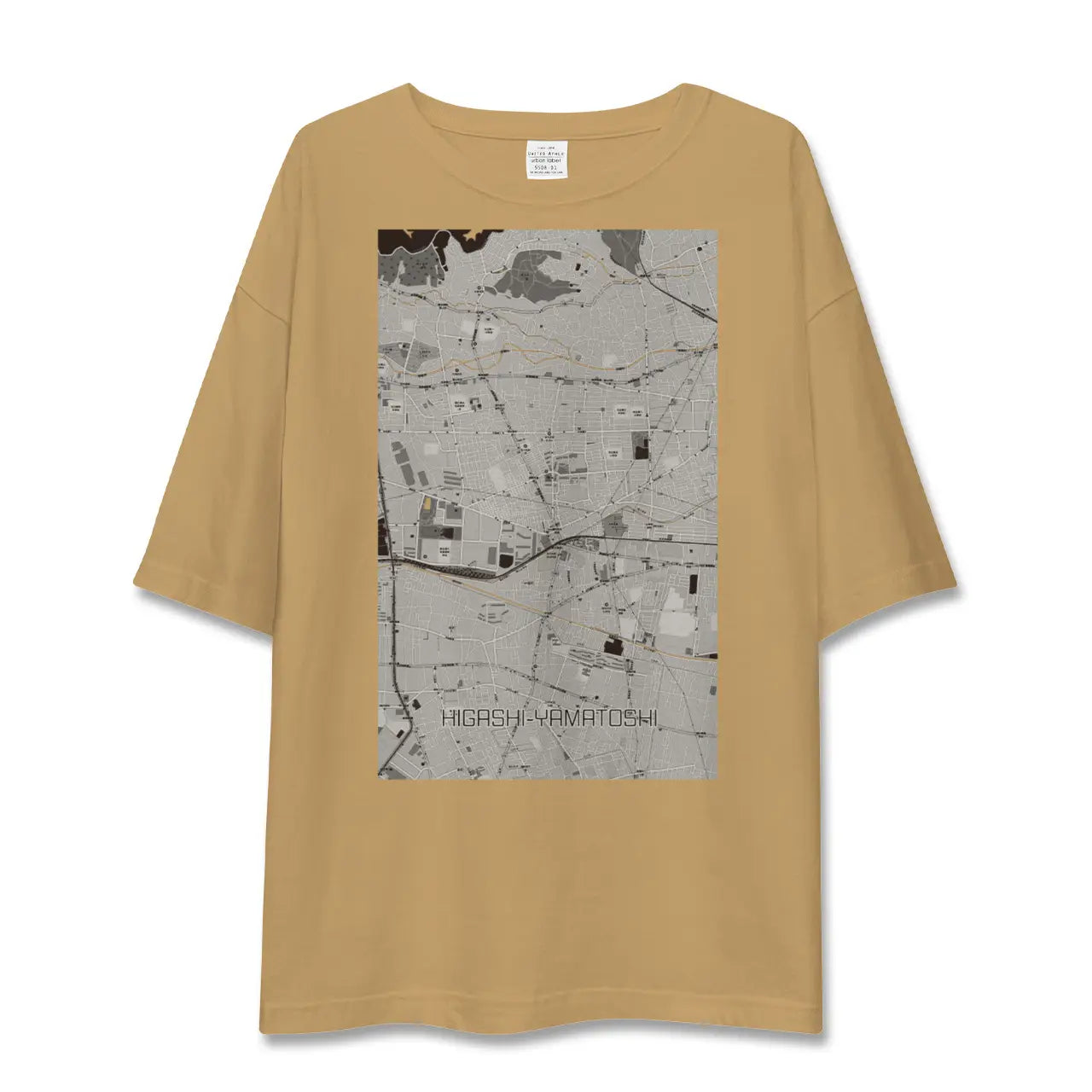 【東大和市(東京都)】地図柄ビッグシルエットTシャツ