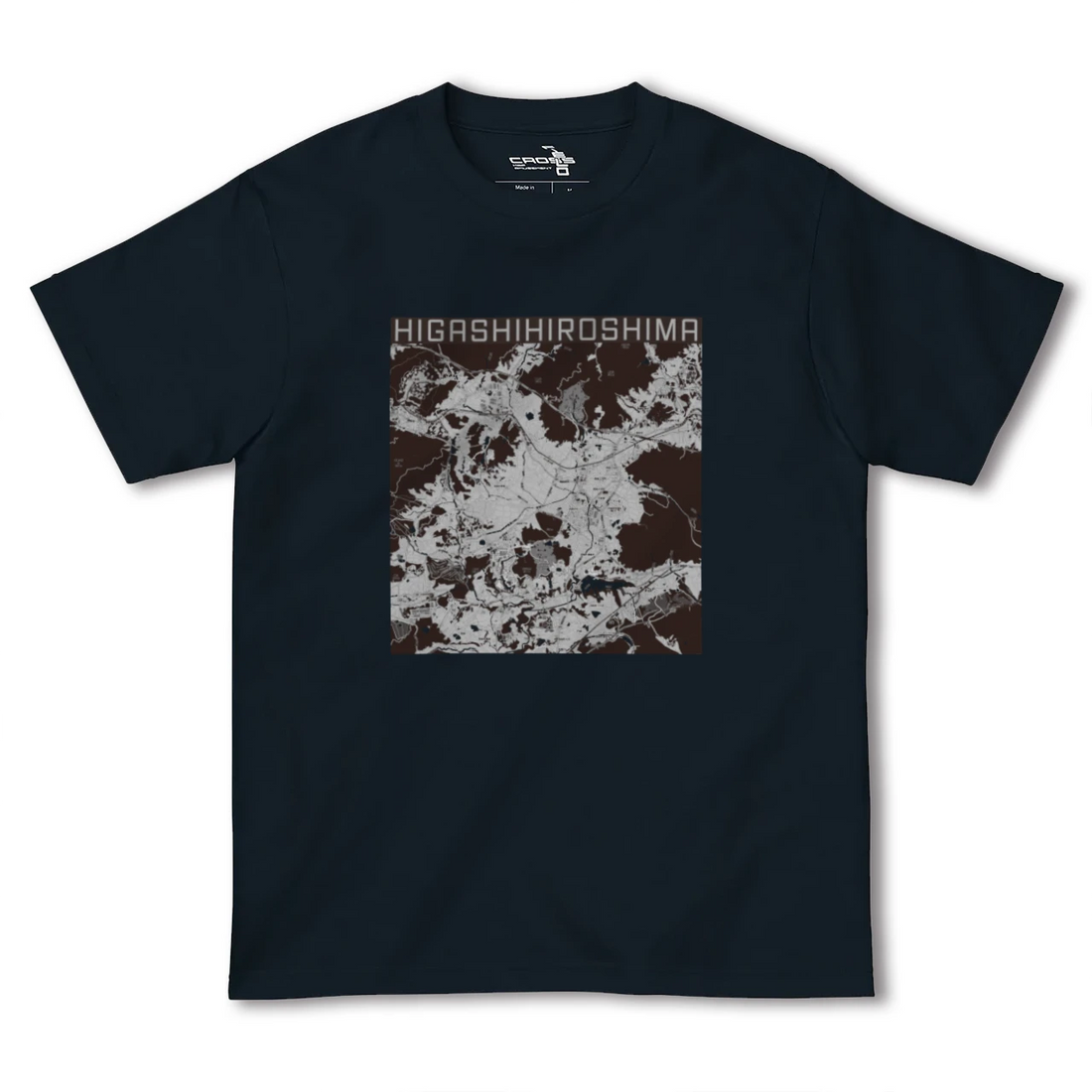 【東広島(広島県)】地図柄ヘビーウェイトTシャツ
