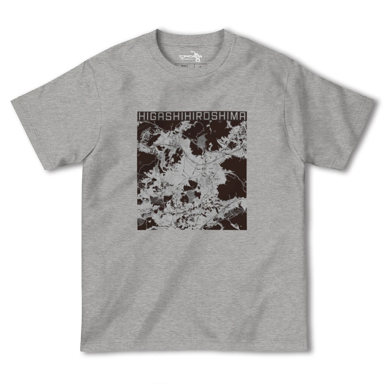 【東広島(広島県)】地図柄ヘビーウェイトTシャツ