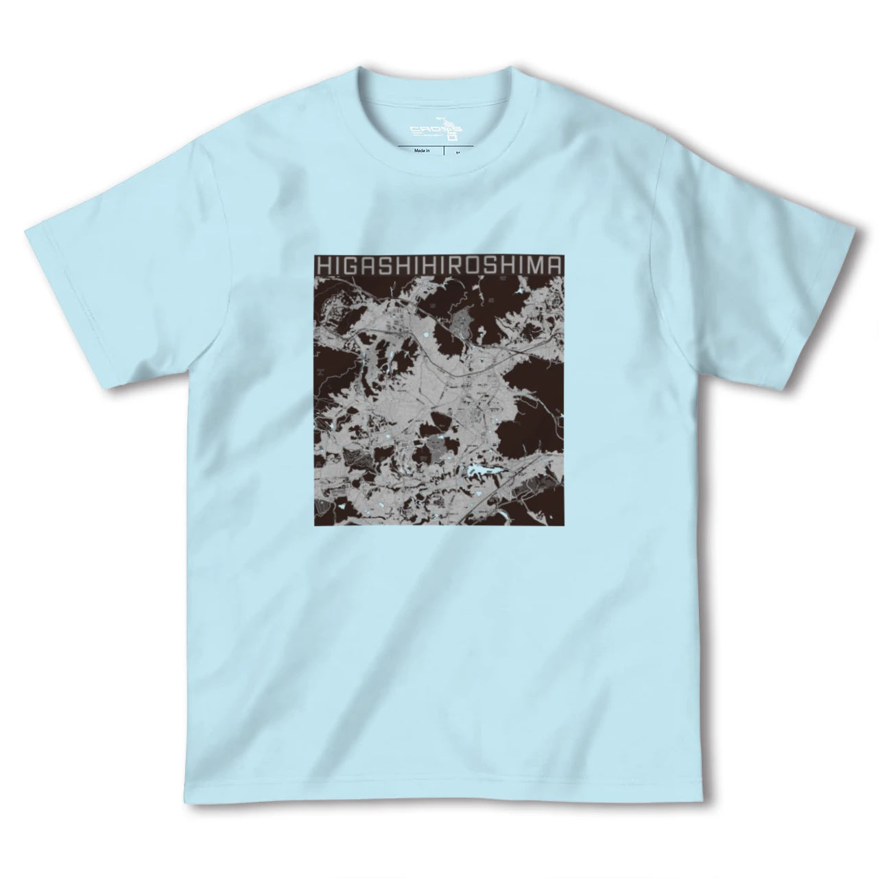 【東広島(広島県)】地図柄ヘビーウェイトTシャツ